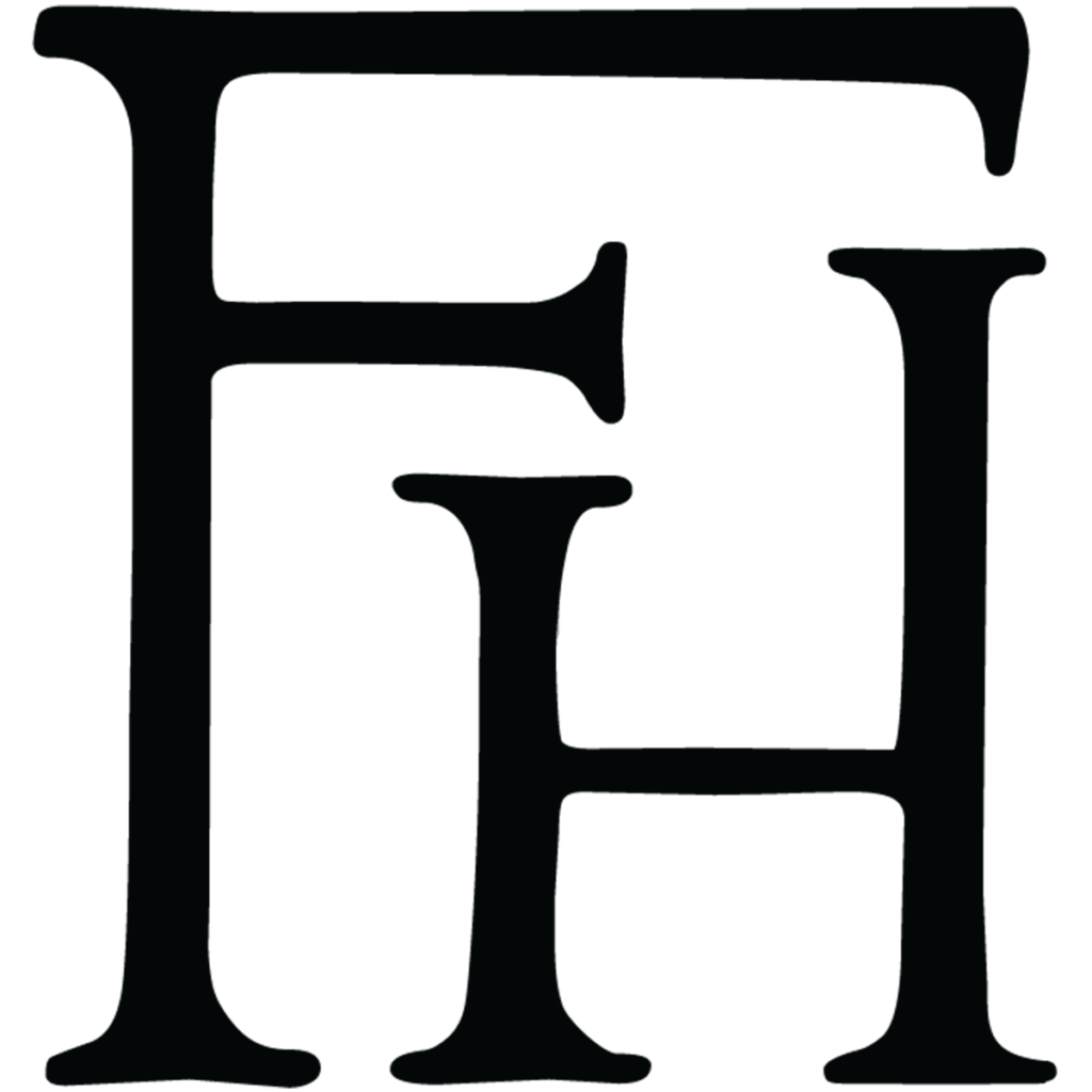 Fox Hollow Mark Logo in black color.
