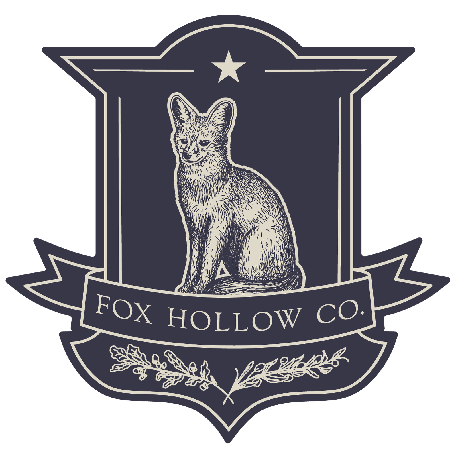 fox hollow co primary logo linen a