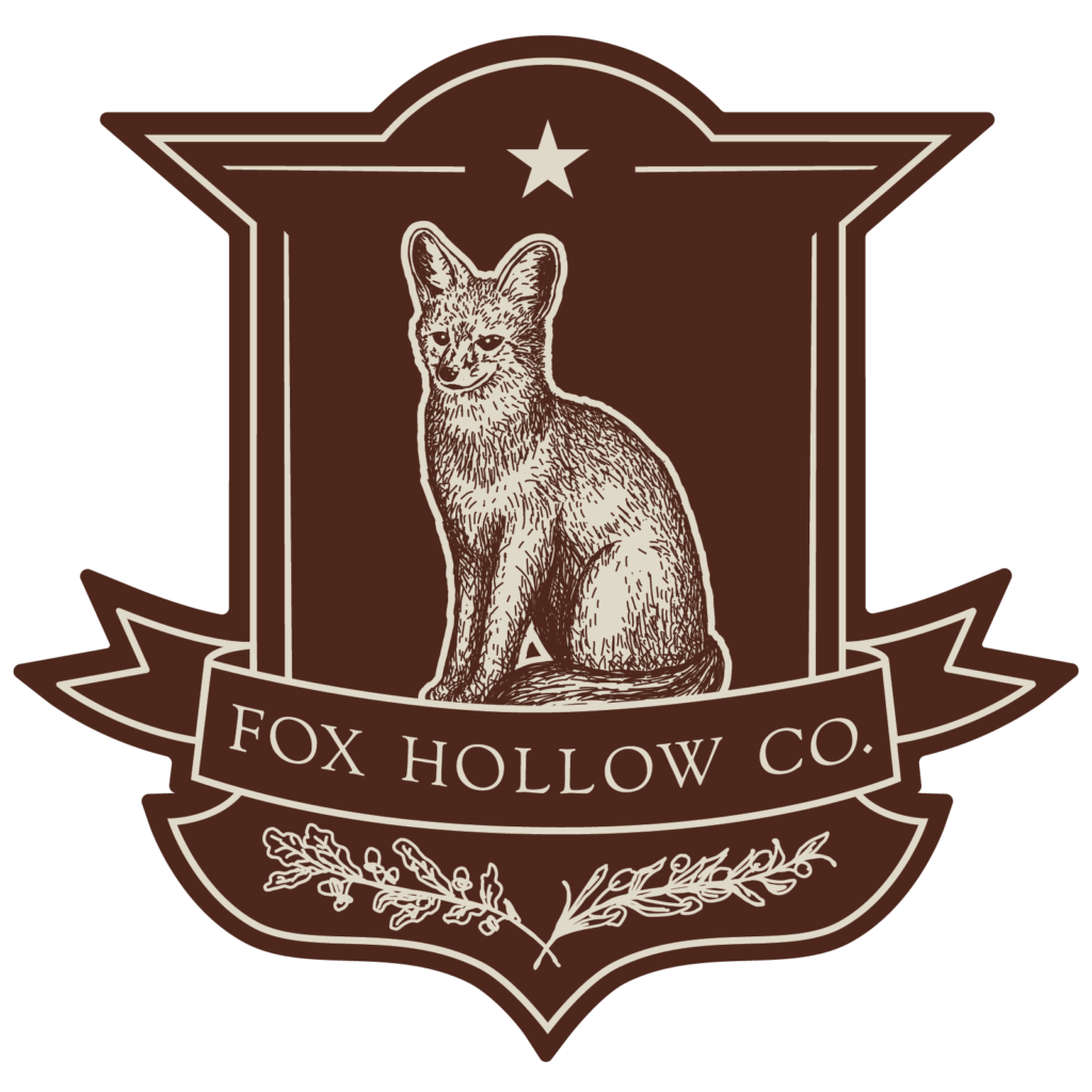 Fox Hollow Badge Logo - Red