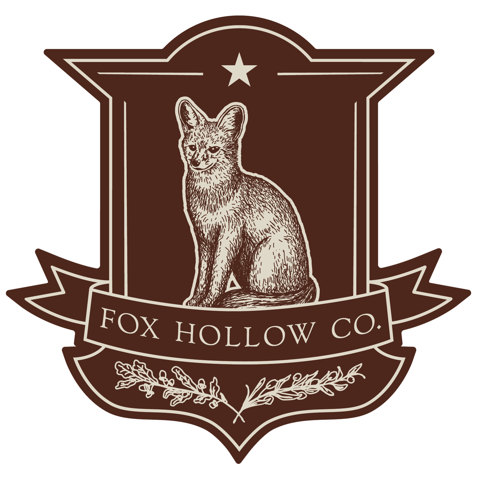 fox hollow co primary logo linen b